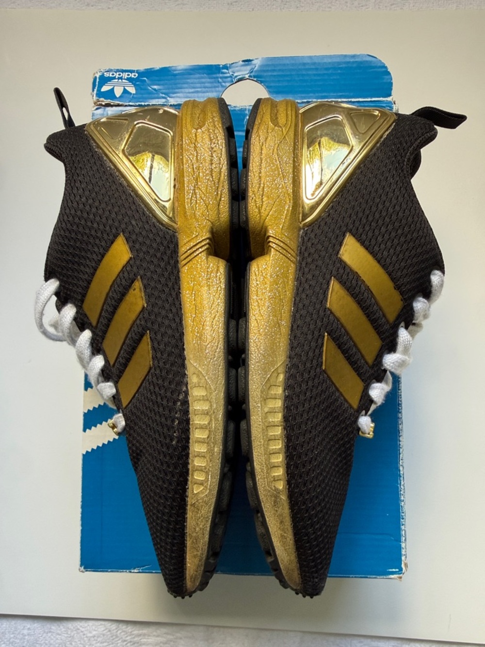 Adidas ZX Flux Star Wars Gold Detail Sneakers Youth 4.5Y Women 7 - Picture 9 of 15